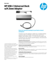 HP USB-C Universal Dock w/4.5 mm Adapter (English)