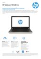 HP Notebook - 14-bs011ur