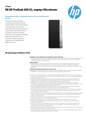 HP ProDesk 600 G3 Microtower PC