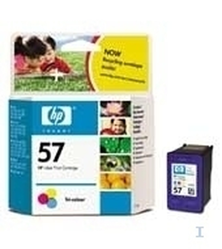 HP 57 Tri-colour Inkjet Print Cartridge , , 