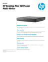 HP Desktop Mini DVD Super Multi-Writer ODD Expansion Module (English)