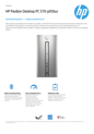 HP Pavilion Desktop - 570-p056ur
