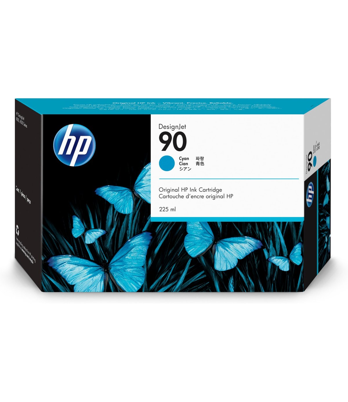 Картридж HP 90 Ink Cyan (225 ml)