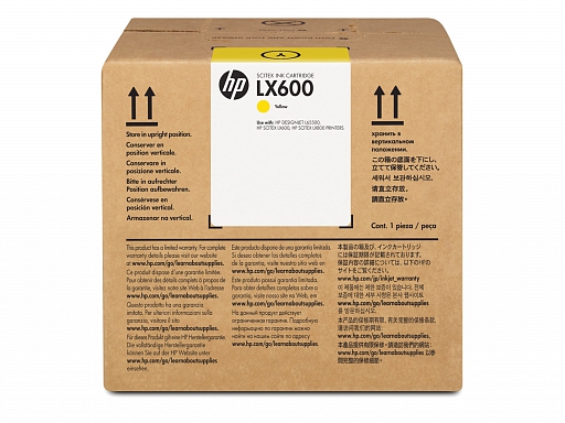 HP LX600 3L Yellow Latex Designjet Ink Cartridge