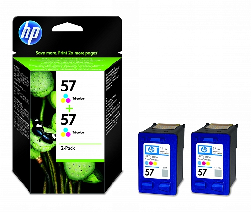 HP 57 2-pack Tri-Colour (C9503AE)