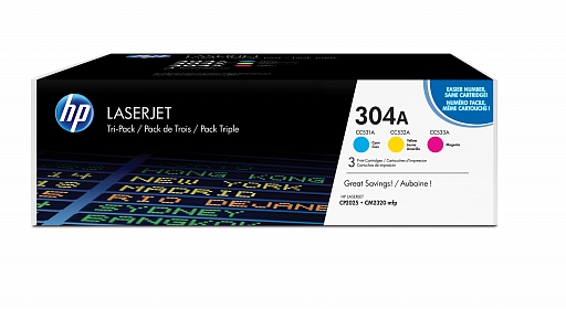 HP 3-pack 304A color (CF372AM)