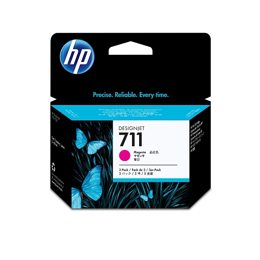 HP 711 3-pack magenta (CZ135A)