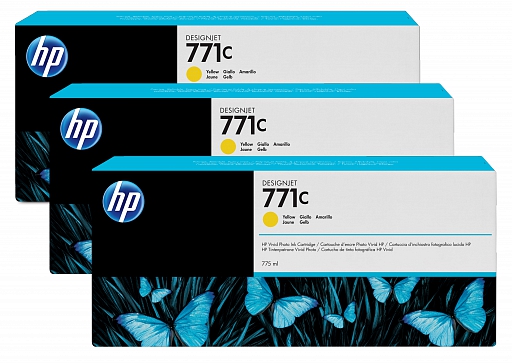 HP 3-pack 771C yellow (B6Y34A)