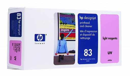 HP 83 Light Magenta UV Printhead and Printhead Cleaner