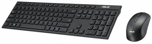 Комплект (клавиатура+мышь) ASUS W2500 Wireless Keyboard and Mouse Set Black USB.Размеры клавиатуры 4