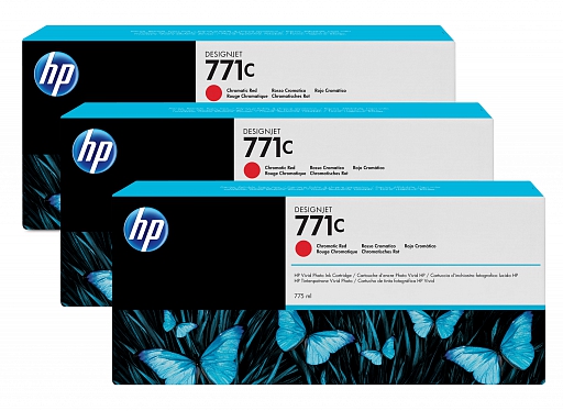 HP 3-pack 771C chromatic red (B6Y32A)